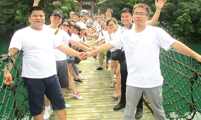 包頭物聯網卡平臺之搜浪團隊柘林湖出游